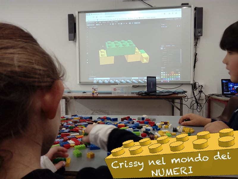 in classe Matematica geometria con i mattoncini q-bricks lego